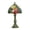 F, variant on Tiffany Style Table Lamp,14.5" High Blossoming Antique Stained Glass Lamp for Bedside Living Room Office Decor Home Included LED Bulb