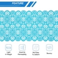 thumbnail image 4 of Unique Bargains Lace Ribbon 10 Yards 7 Inch Lace Flower Trim for Craft Headbands Wedding Deep Blue, 4 of 5