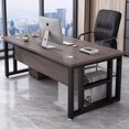 thumbnail image 2 of Computer Drawers Office Desks Writing School Conference Modern Office Desks Floor Conference Scrivania Ufficio Lavoro Furniture My Lux Decor Round, 2 of 30
