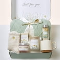 thumbnail image 4 of Get Well Soon Spa Care Gift Basket for Women, Green/Pink, Sympathy and Thinking of You Set, 4 of 8