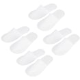 thumbnail image 1 of Pantuflas desechables blancas, 50 pares de pantuflas de viaje desechables blancas, pantuflas para invitados elaboradas con cuidado, 1 of 12