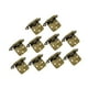 thumbnail image 5 of 10 piezas de bisagras de cierre para gabinete, bisagras de hierro, conector para gabinete, herrajes semi Bronce antiguo, 5 of 9