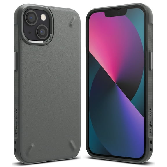 Ringke Onyx Case Compatible with iPhone 13, Tough Rugged TPU Heavy Duty Protective Cover - Dark Gray