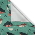 thumbnail image 4 of Ambesonne Umbrella Valance Pack of 2, Rainy Pop Art Polka Dots, 42"X18", Almond Green Multicolor, 4 of 5
