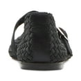 thumbnail image 3 of Steve Madden BLACK SATIN Women's Dreaming Woven Mary Jane Flats, US 6.5, 3 of 4