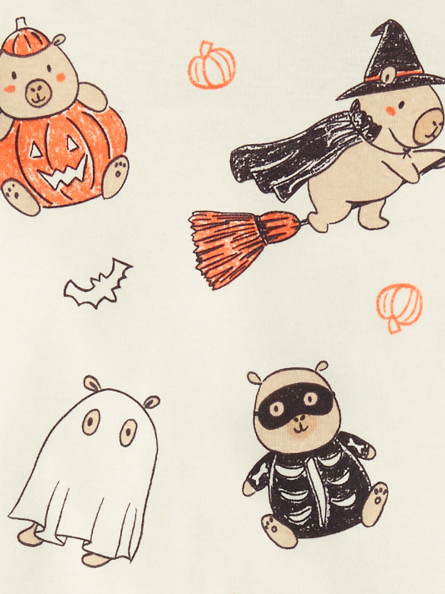 The Children's Place Kids Long Sleeve Halloween Capybara Snug Fit Cotton PJs, Sizes 4-16