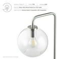 thumbnail image 3 of Silo Glass Globe Glass and Metal Floor Lamp, Satin Nickel, 3 of 7