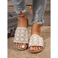 thumbnail image 2 of Fashionable Women's Woven Grass Lightweight Comfortable & Versatile Casual Vacation Personality Flat Sandals, 2 of 4