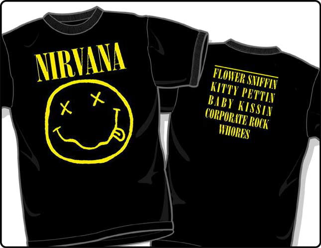 nirvana flower shirt