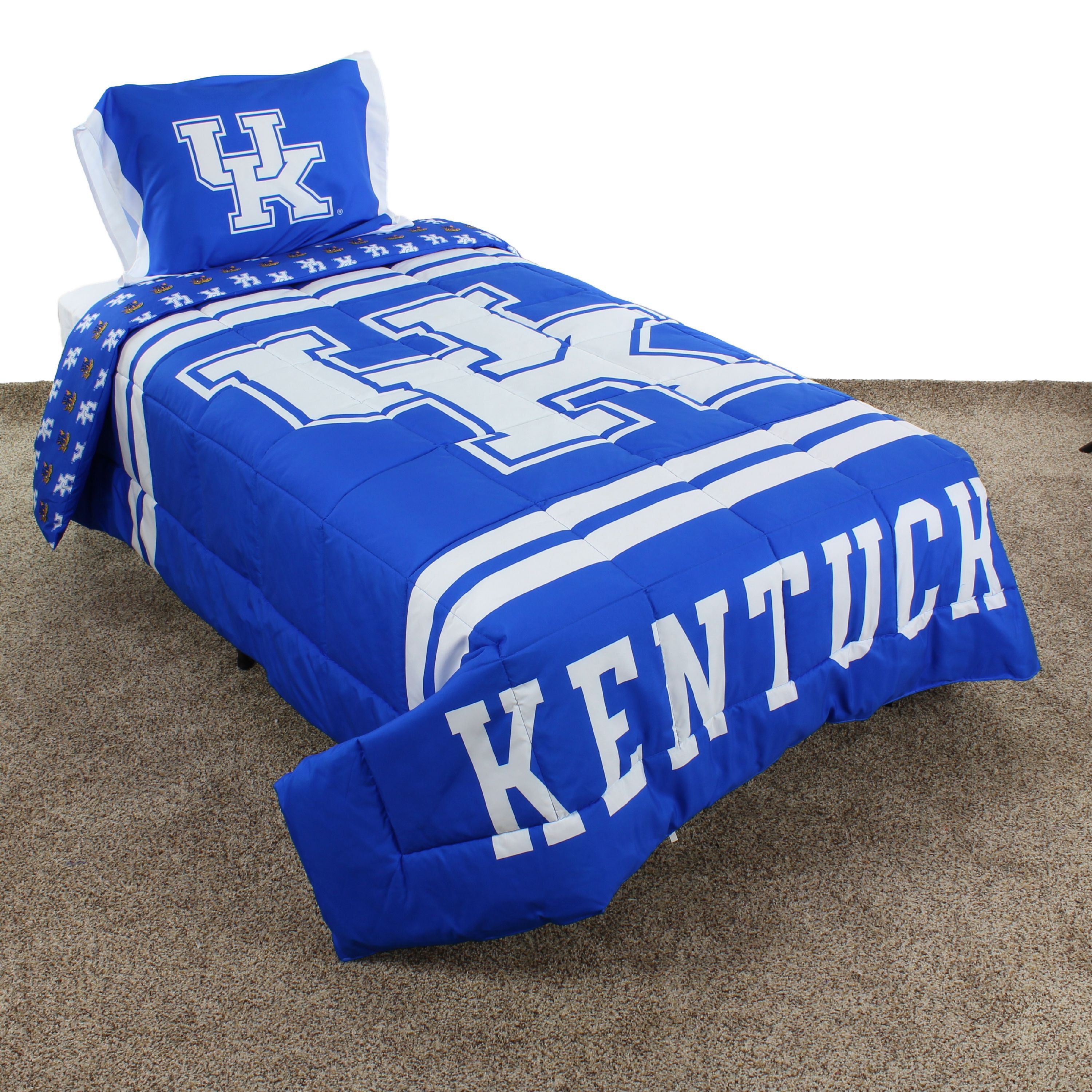 Kentucky Wildcats Reversible Reversible Comforter Set With Sham