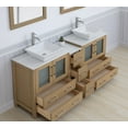 thumbnail image 5 of Vanity Art 72" Double Sink Freestanding Bathroom Vanity Set with Engineered Marble Top and Mirror, 5 of 9
