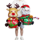 thumbnail image 4 of Globo inflable grande de aluminio con forma de Papá Noel de pie para Navidad, muñeco de nieve, decoración para fiestas de Nochebuena y Año Nuevo, regalos para niños, 4 of 5