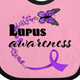 thumbnail image 4 of Inktastic Lupus Awareness butterfly ribbon Boys or Girls Baby Bib, 4 of 4