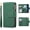 Dark Green, variant on Case for iPhone XR, Glossy PU Leather 9 Card Slots Magnetic Closure Detachable Wrist Strap Zipper Wallet Shockproof Removable Back Cover Case - Dark Green