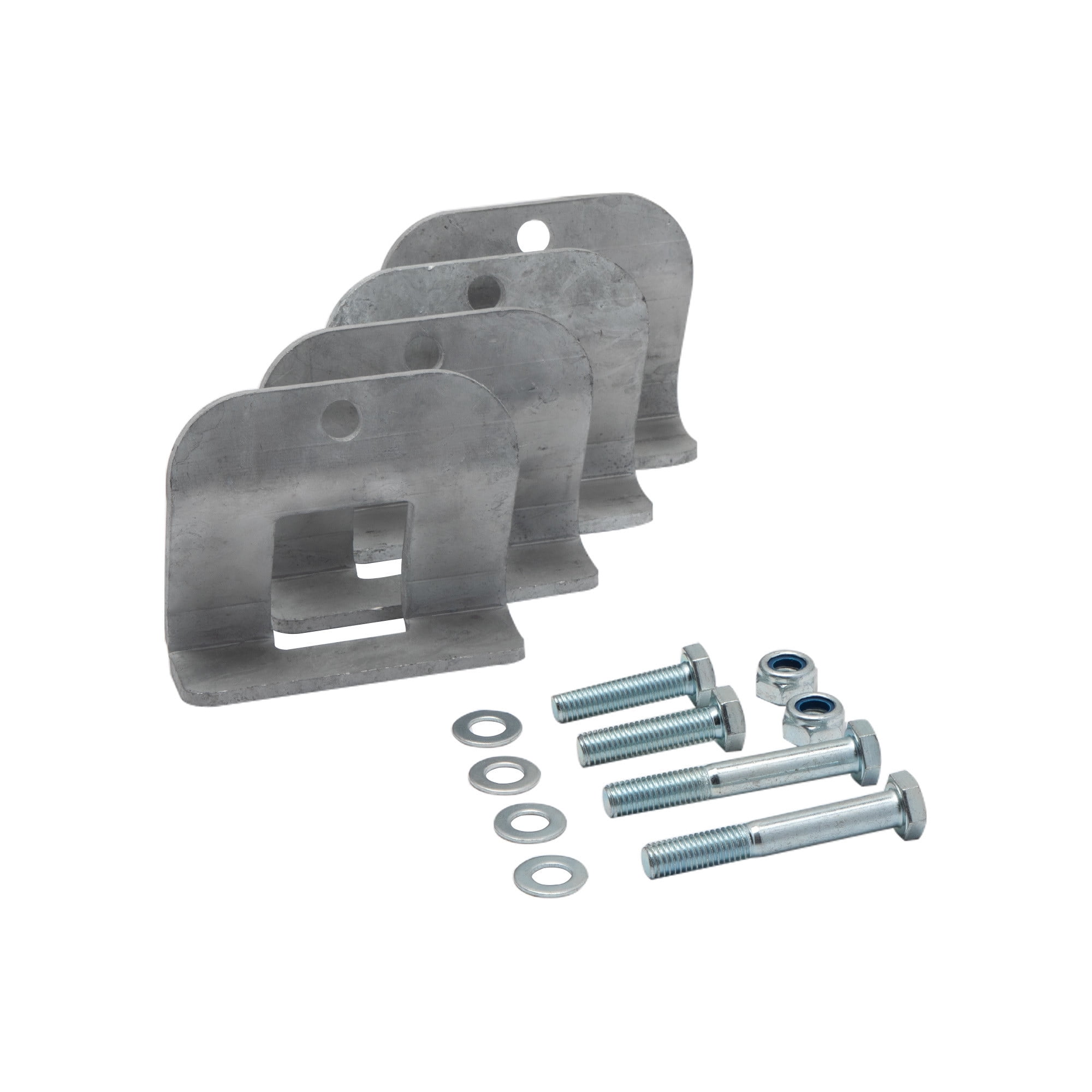 Extreme Max 3006.6887 Galvanized I-Beam Clamp Kit for 1.5" Square Trailer Guide-On Poles
