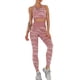 thumbnail image 5 of Conjunto de yoga de camuflaje para mujer Sujetador de 2 piezas Medias Traje Crop Top, 5 of 8