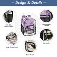 thumbnail image 4 of Iauyy Clear Backpack Heavy Duty PVC Transparent Backpack for College Workplace, Purple Parachute, 4 of 8