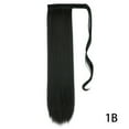 thumbnail image 5 of High temperature matte silk chemical fiber ponytail long straight hair wig, 5 of 9