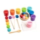 thumbnail image 2 of Bolas de arcoíris en vasos: juguete de clasificación por colores para niños de 3 años o más. Ejercicios educativos. Juego de clasificación de madera, 2 of 9