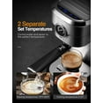 thumbnail image 3 of Brewsly Espresso Machine,15 Bar Stainless Steel Espresso and Cappuccino Machine with Milk Frother, Professional Espresso Coffee Machine,Compact Design, 3 of 6