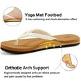 thumbnail image 3 of Ecetana Womens Flip Flops Comfortable Casual Summer Beach Thong Sandals Yoga Foam Insole, 3 of 5