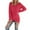 Watermelon Red, variant on Sweaters for Women Casual Fall Winter Solid Color Long Sleeve Pullover V Neck Plus Size Fall Outerwear,Army Green,L