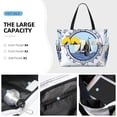 thumbnail image 2 of Wukai Not All Who Wander Are Lost2 Print Zipper Bag,large Beach Tote Bag,Waterproof Sandproof Bag,Grocery and Picnic Tote Travel Bag, 2 of 5