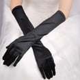 thumbnail image 4 of SHUDAGENG Womens Satin Long Gloves Opera Wedding Bridal Evening Party Prom Gloves BU, 4 of 4