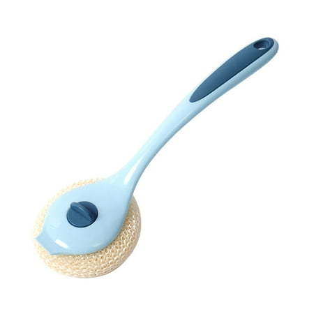 

WSBDENLK Household Clearance Cleaning Brush with Handle Kitchen Cleaning Brush Replaceable Cleaning Ball Long-Handled Plastic Steel Ball Brush Dish-Washing Brush Rollbacks
