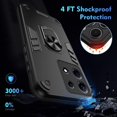 thumbnail image 4 of Compatible with Infinix Note 30 Pro Case,Compatible with Infinix Note 30 Pro Built-in bracket Car Magnetic Shockproof and anti-drop Phone Case Cover Blue, 4 of 5