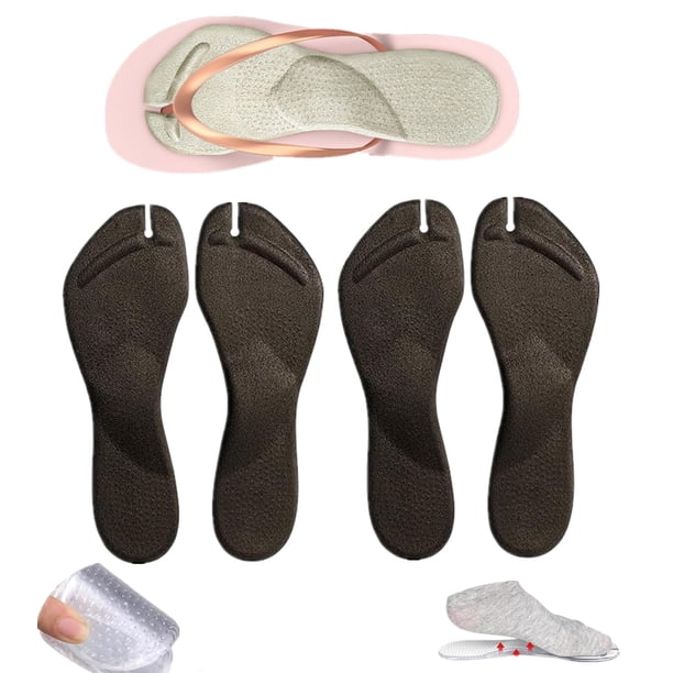 Plantillas de gel con soporte para el arco, 2 pares, para el dolor de las chanclas