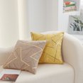 thumbnail image 4 of Xiao Hua 4 fundas de almohada decorativas coloridas con estampado verde, que iluminarán el ambiente de tu dormitorio. 45 x 45 cm (color café)., 4 of 5