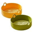thumbnail image 1 of Revestimientos de silicona para freidora de aire, paquete de 2 ollas reutilizables de 7,5 pulgadas, 1 of 5
