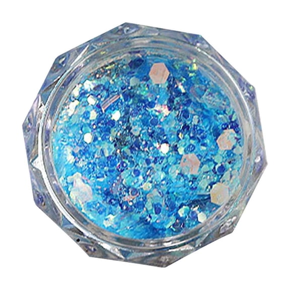 Bubble Nail Glitter Set - Chameleon Nail Flakes, Iridescent Holographic Round Sequins for 3D Nail Art - Multi-Size Color-Shifting Chameleon Dots & Flakes for Gel Polish