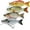 B-2"/0.07oz（with bill）, variant on TRUSCEND Swimmax Creek Fishing King, Lifelike Fishing Lures for Bass Trout Crappie Bluegill Panfish, Smallest Jointed Swimbaits for Freshwater, Easy Catch Crankbait Fishing Gifts for Family Fishing