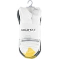 thumbnail image 2 of GoldToe Edition Women's Striped Half Cushion Short Crew Socks Assorted, 6 Pairs, Size 6-9, 2 of 10