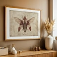thumbnail image 4 of Megaloxantha - Drawing Vintage Botanical Retro Nature Art Deco Oak Framed Wall Art Print 16 x 24 inches, 4 of 6