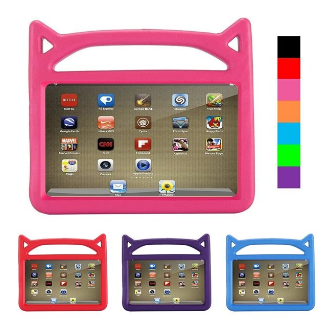 YOPTOP Tablet Shockproof Protective Cover Case for Amazon Kindle Fire HD 8 2016-2018,Red