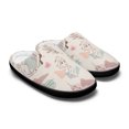 Frozen Women's and Men's Casual Home Slippers Cotton Flannel Slippers