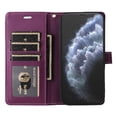 thumbnail image 3 of FOXDOCK Funda tipo Cartera para iPhone 15 Pro Max – Cubierta de Cuero PU con Múltiples Ranuras, Bolsillo para Efectivo y Correa de Muñeca, 3 of 6