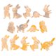 thumbnail image 1 of 14pcs Micronature Bunny adornamientos Bonsai Decoraciones de jardinería (color asastrado), 1 of 5