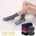 thumbnail image 6 of Non Slip Hospital Socks with Grips for Women Winter Warm Cozy Fuzzy Slipper Soft Fluffy Sleep Socks, 6 of 6
