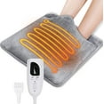 thumbnail image 1 of lectric Foot Warmer - Cuddly Foot Warmer - Automatic Shut-Off - Washable Electric Foot Warmer Quick Heating Cushion for Foot, Back and Full Body for Men and Women (Grey), 1 of 5