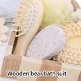 thumbnail image 3 of Toystoory Juego de baño de 6 uds., flor de baño de en forma de corazón, bola de esponja de piedra pómez, herramientas de hidratantes, Juegos de accesorios de baño Traje de cáñamo sisal Toystoory HA074800-02, 3 of 6