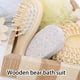 thumbnail image 3 of Toystoory Juego de baño de 6 uds., flor de baño de en forma de corazón, bola de esponja de piedra pómez, herramientas de hidratantes, Juegos de accesorios de baño Traje de cáñamo sisal Toystoory HA074800-02, 3 of 6