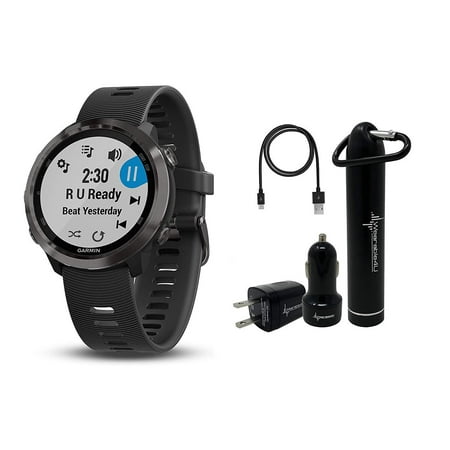 Garmin Forerunner 645 GPS Running Watch Wearable4U Ultimate Power Pack (Best Mobile Golf Gps App)