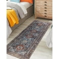 thumbnail image 2 of Keen Home Design Machine Washable Area Rugs with Non-slip Backing, Ideal for Hallway, Living Room, Bedroom, Kitchen and Laundry Room, Vintage Moroccan and Low Pile Rug - ( 2'6'' x 7'), 2 of 9