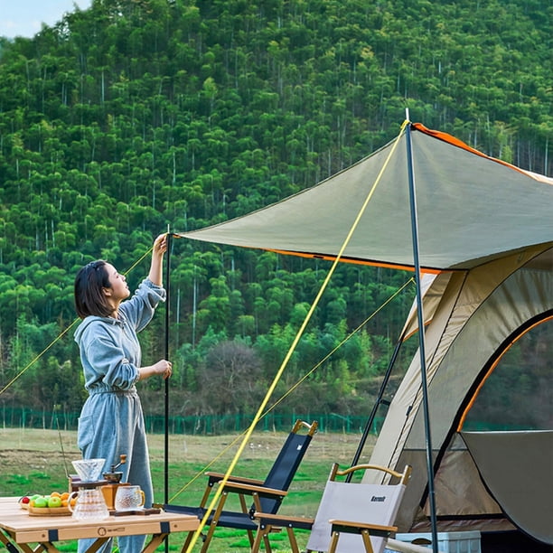 Tente tunnel familiale pour 4 personnes avec 2 pièces, portes, puits de lumière, imperméable, montage facile - Gamm vert Tente tunnel familiale pour 4 personnes avec 2 pièces, portes, puits de lumière, imperméable, montage facile - Gamm vert