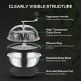 thumbnail image 6 of VIVOSUN 16in Bud Leaf Bowl Trimmer with Dome, Blades for Spin Cut, Solid Metal Gear Box (Upgraded Version), 6 of 8