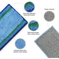 thumbnail image 3 of AMERTEER Washable M6 Wet Mopping Pads for iRobot Braava Jet 6 Series Ultimate Robot Mop Upgraded M6 Wet Mopping Mats Washable and Reusable Mopping Wet Pads. (Blue-6pcs), 3 of 8